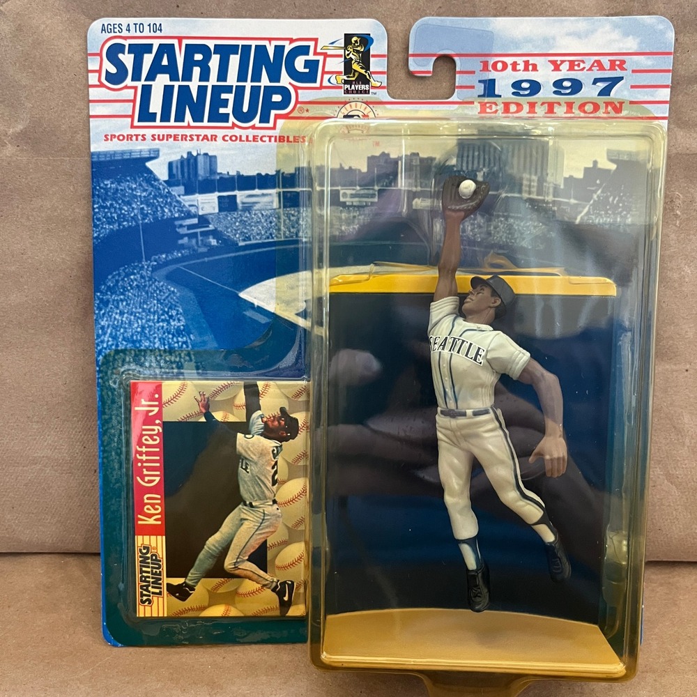 1997 Kenner Starting Lineup Ken Griffey Jr Seattle Mariners 10th Year Edition
